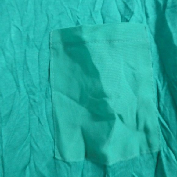 U2B | medium | Long Sleeve Shirt With Keyhole Back and Faux Undershirt Back - Picture 6 of 16